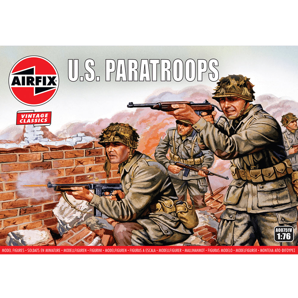 AIRFIX A00751V US Paratroops 1:76 Figures Model Kit