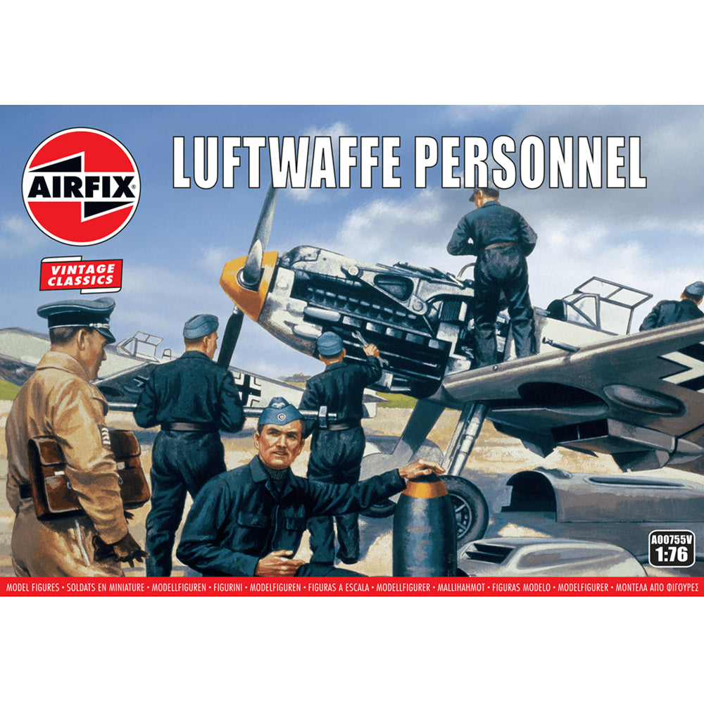 AIRFIX A00755V Luftwaffe Personnel 1:76 Figures Model Kit