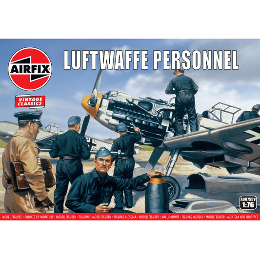 AIRFIX A00755V Luftwaffe Personnel 1:76 Figures Model Kit