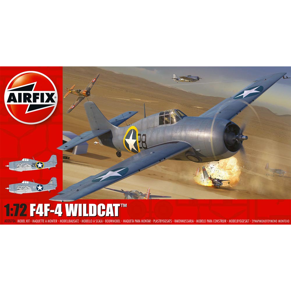 Airfix A02070A Grumman F4F-4 Wildcat 1:72 Plane Model Kit