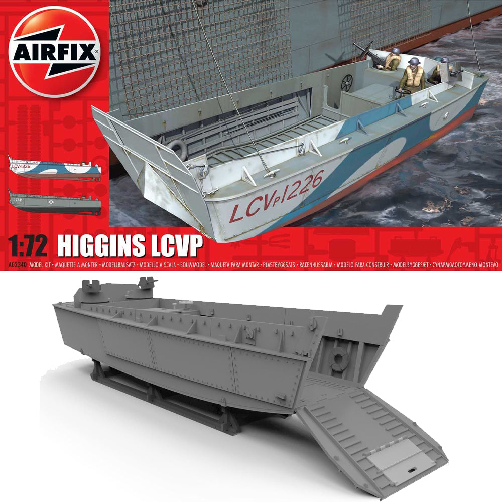 AIRFIX A02340 Higgins LCVP 1:72 Military Model Kit