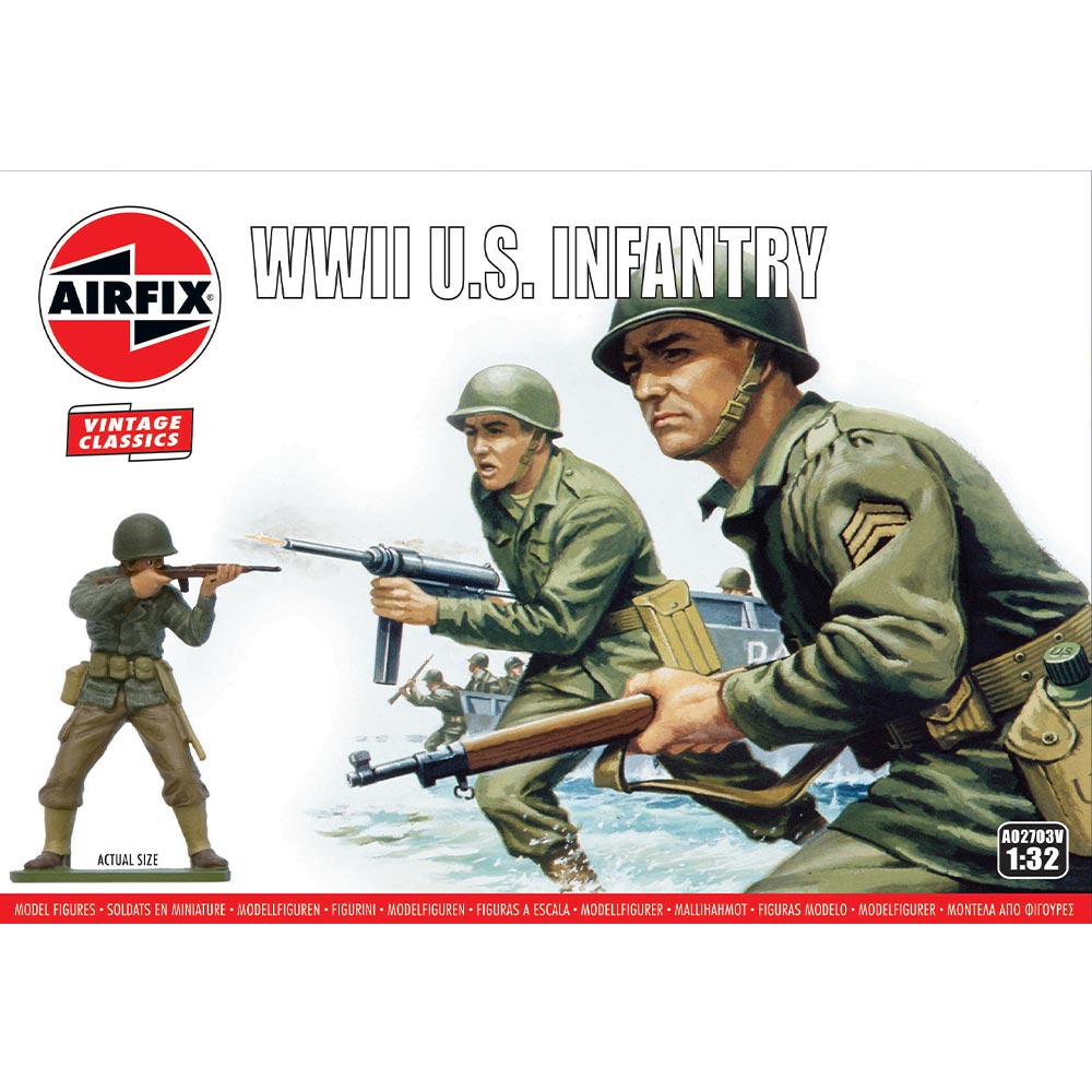Airfix A02703V WWII U.S. Infantry 1:32 Plastic Model Kit