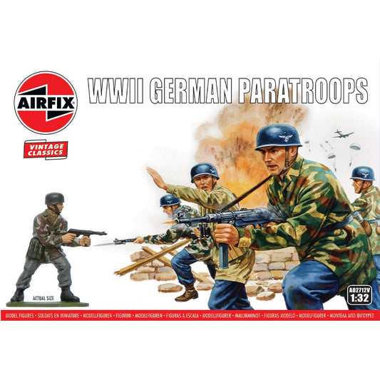 Airfix A02712V WWII German Paratroops 1:32 Plastic Model Kit