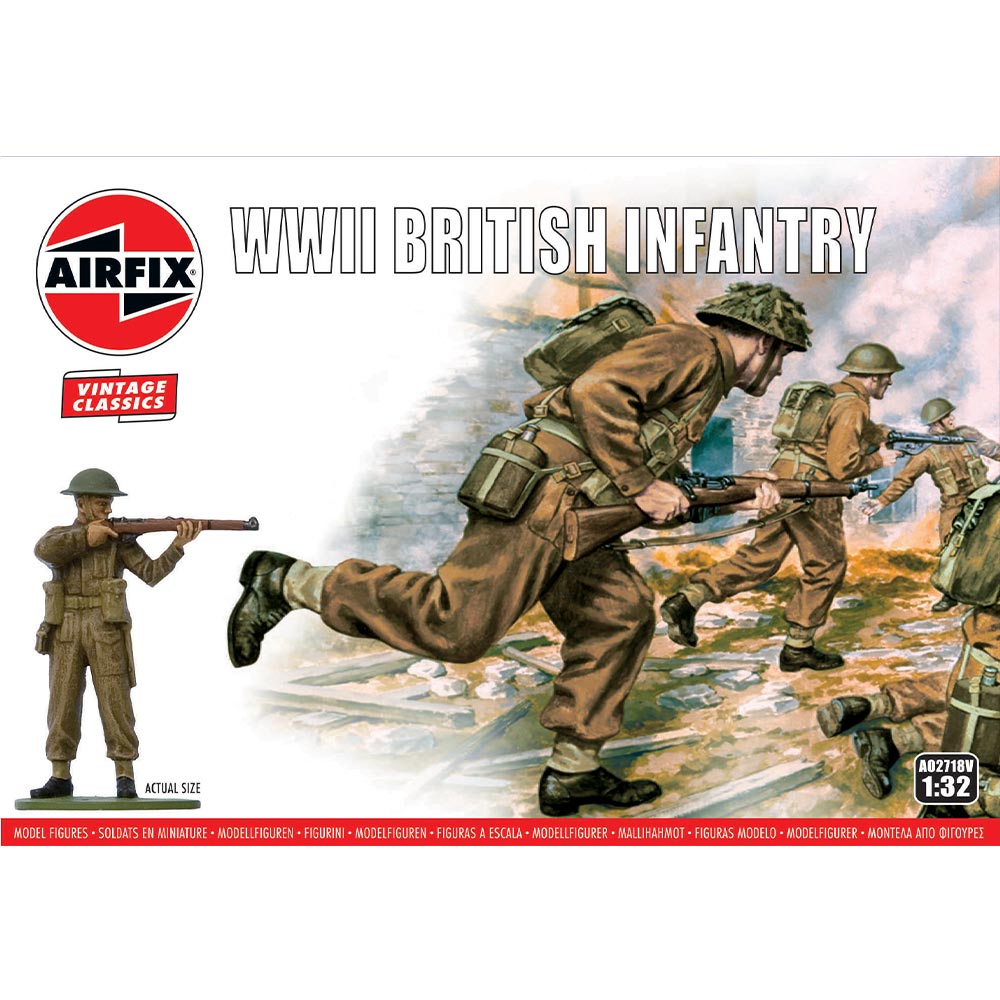 Airfix A02718V WWII British Infantry   1:32 Plastic Model Kit