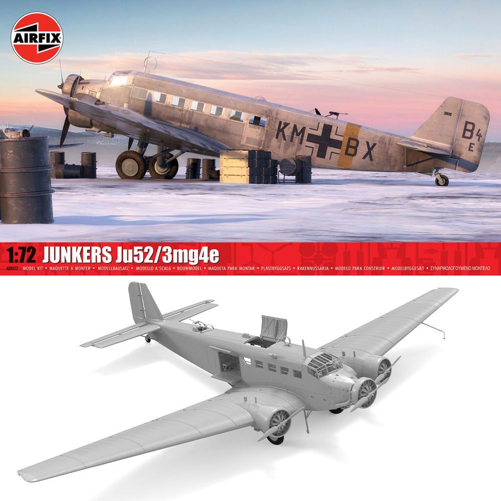 Airfix A08022 Junkers Ju52/3mg4e 1:72 Model Kit – Jadlam Toys & Models