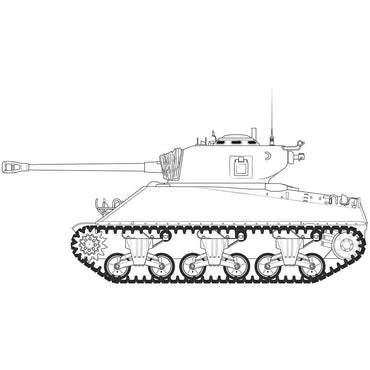 Airfix A1365 M4A3(76)W "Battle of the Bulge" 1:35 Plastic Model Kit