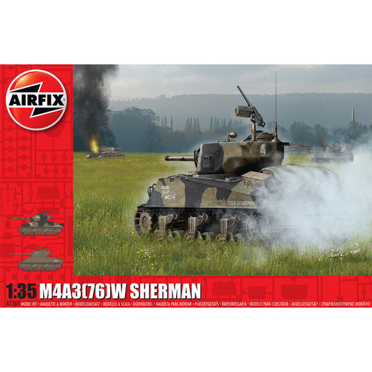 Airfix A1365 M4A3(76)W "Battle of the Bulge" 1:35 Plastic Model Kit