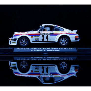 Fly Car A2067 Porsche 934 Rally Montecarlo 1981 Sanson/Mazloumian 1:32 Slot Car