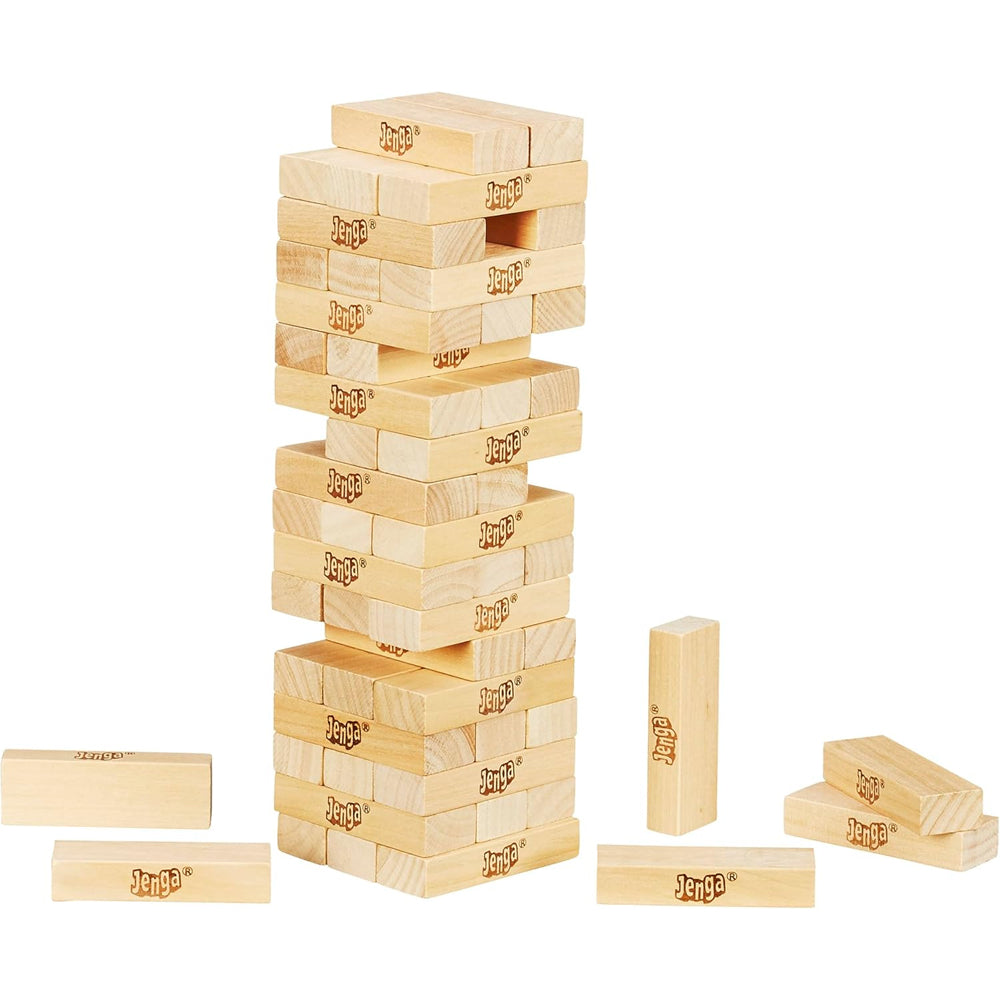 Jenga - Classic Wooden Tower Game - Hasbro Age 6+