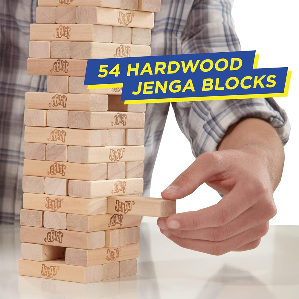 Jenga - Classic Wooden Tower Game - Hasbro Age 6+