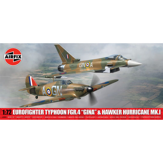 Airfix A40002 Eurofighter Typhoon FGR.4 & Hawker Hurricane Mk.I 1:72 Model Kit