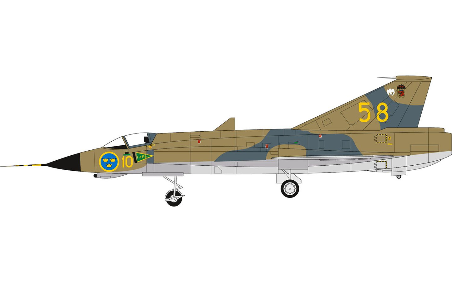 Airfix A40004 Swedish Air Force 100th Anniversary Set 1:72 Model Kit