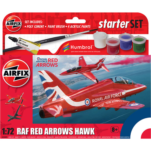 Airfix A55002 Red Arrows Hawk Starter Set 1:72 Plastic Model Kit