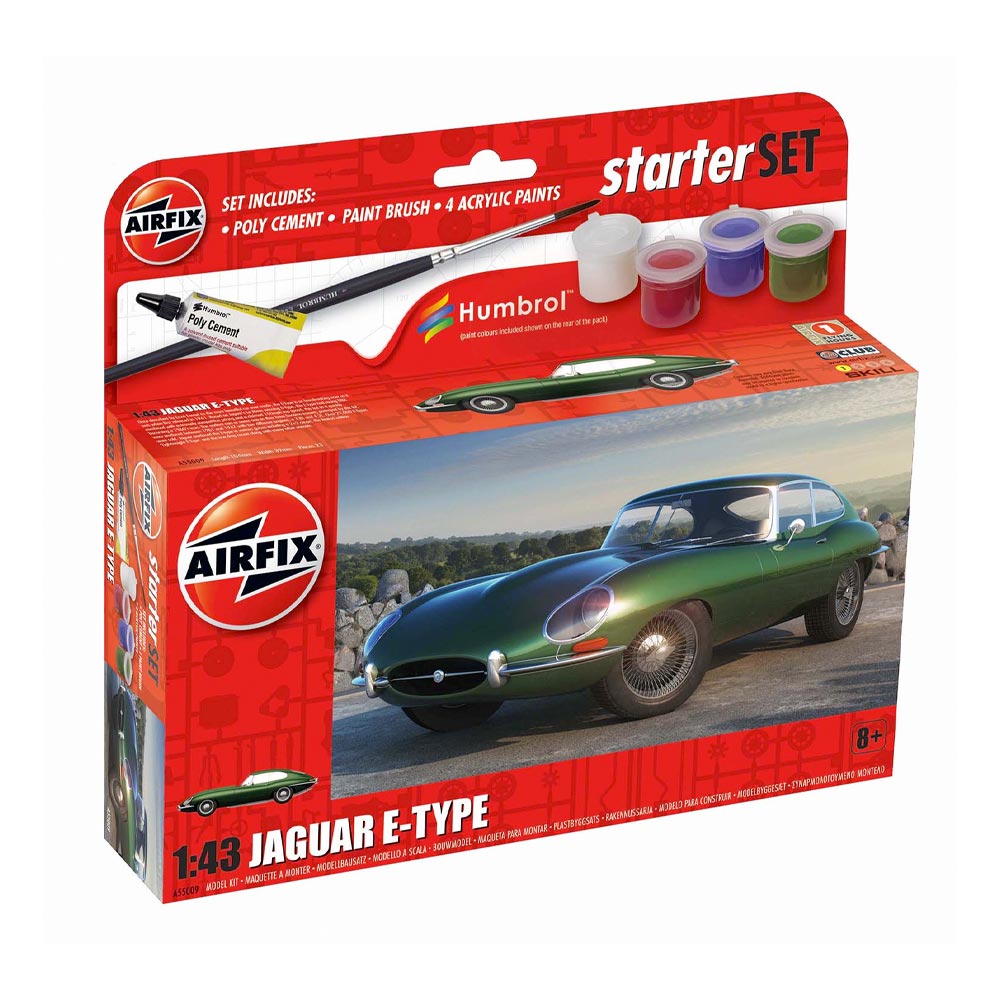 Airfix A55009 Small Starter Set Jaguar E-Type  1:43 Car Model Kit