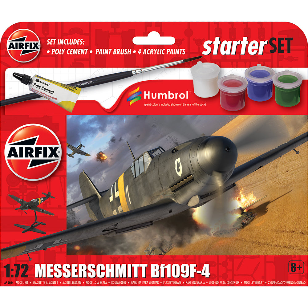 Airfix A55014 Starter Set - Messerschmitt Bf109F-4 1:72 Model Kit