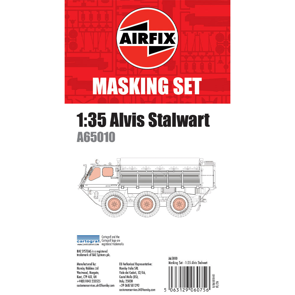 Airfix A65010 Alvis Stalwart Masking Set for A1381/A1387 1:35 Model Kit