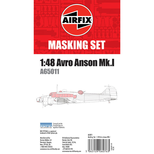 Airfix A65011 Avro Anson Mk.I Masking Set for A09191A 1:48 Model Kit