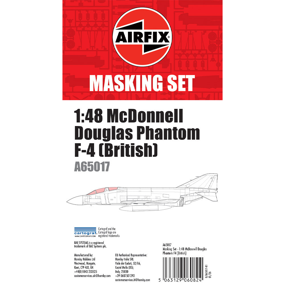 Airfix A65017 Phantom FG.1 Masking Set for A12015 1:48 Model Kit