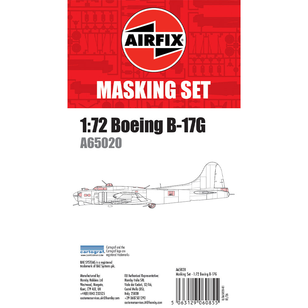 Airfix A65020 Boeing B-17 Masking Set for A08018A 1:72 Model Kit