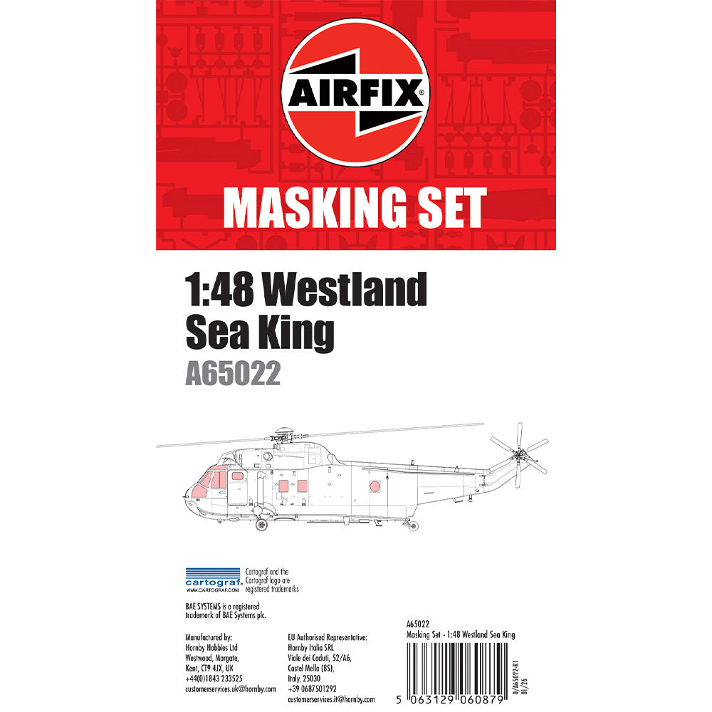 Airfix A11012 Westland Sea King HAR.3 1:48 Model Kit w/Upgrade A65022 Mask Set