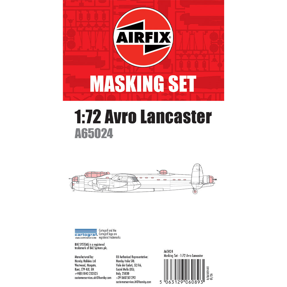 Airfix A65024 Avro Lancaster Masking Set for 1:72 Model Kits