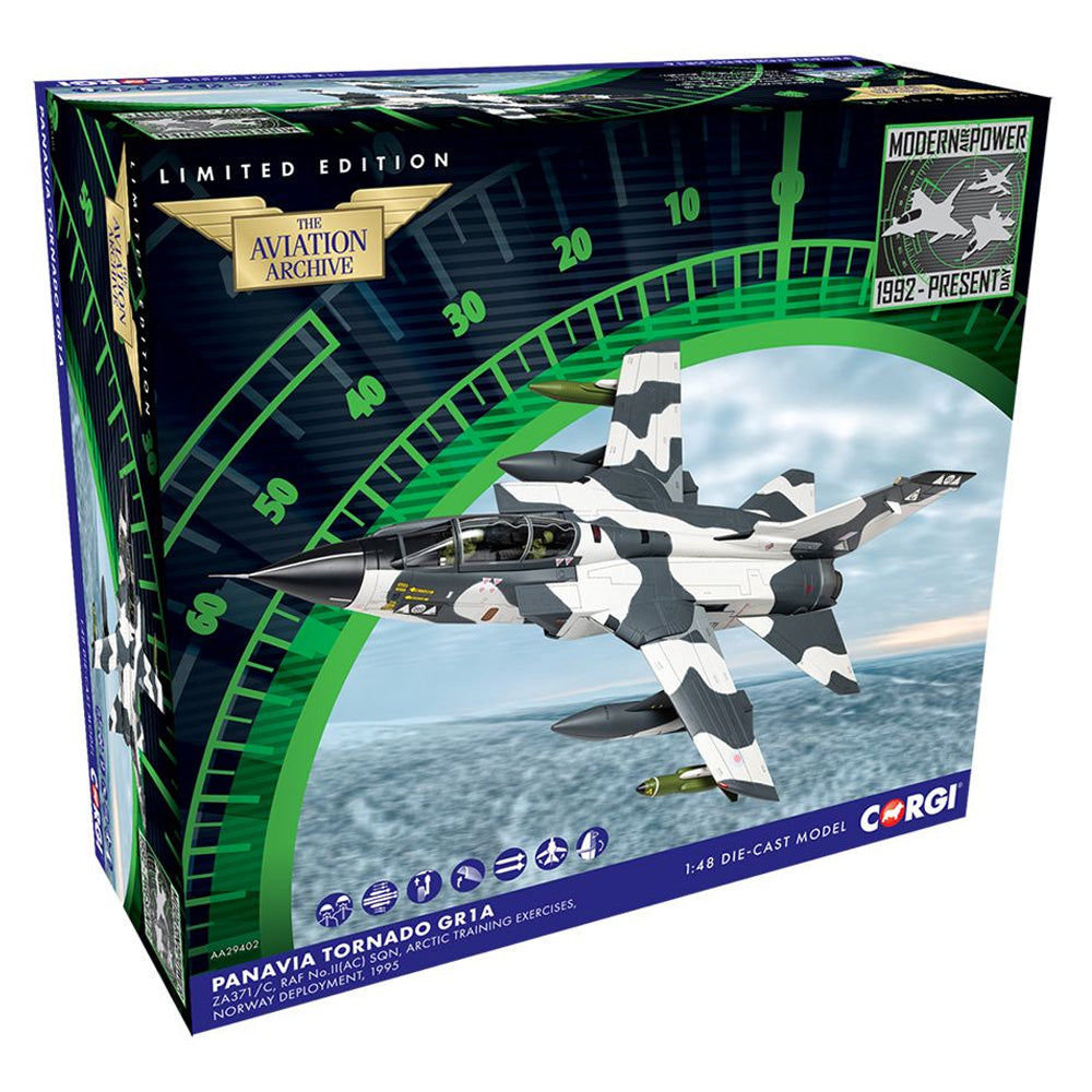 Corgi AA29402 Panavia Tornado GR1A, ZA371/C, Norway, 1995 1:48 Diecast Model