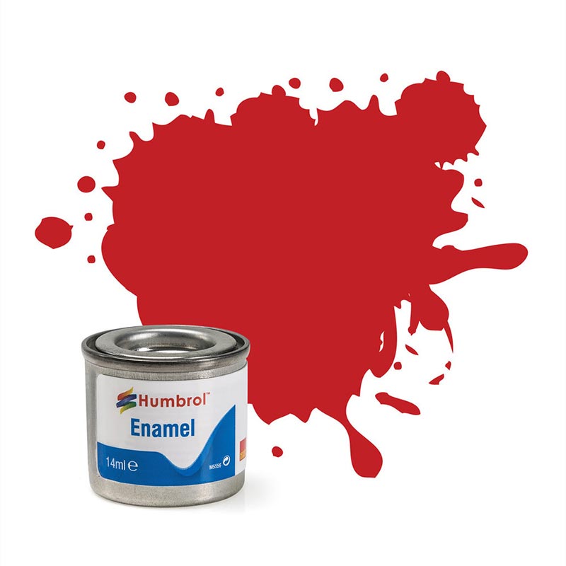 HUMBROL 220 Ferrari Red Gloss Enamel 14ml Model Kit Paint