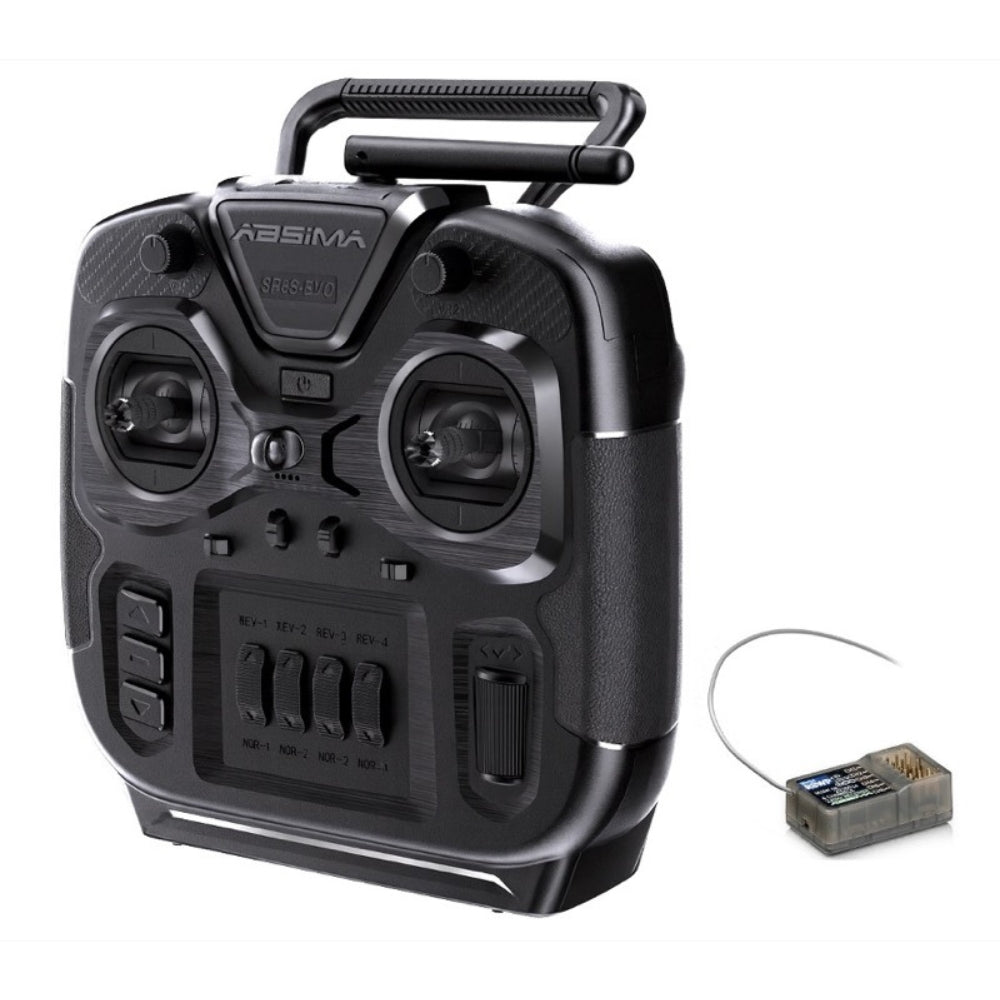 Absima SR6S-EVO 6 Channel Stick Radio Set Transmitter & R6WP Receiver 2000023