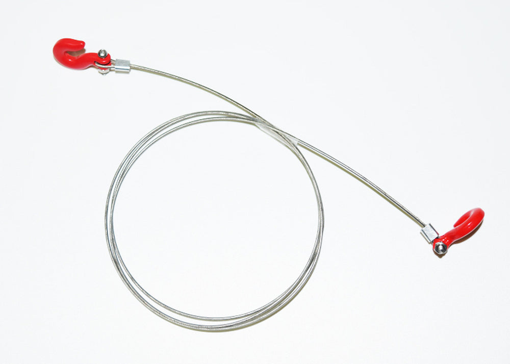 Absima 1:10 Steel Wire Rope with Hooks RC Crawler Accessory 2320045