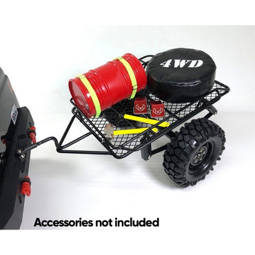 Absima Metal Trailer (Single Axle) 1:10 Scale RC Crawler Accessory 2320081