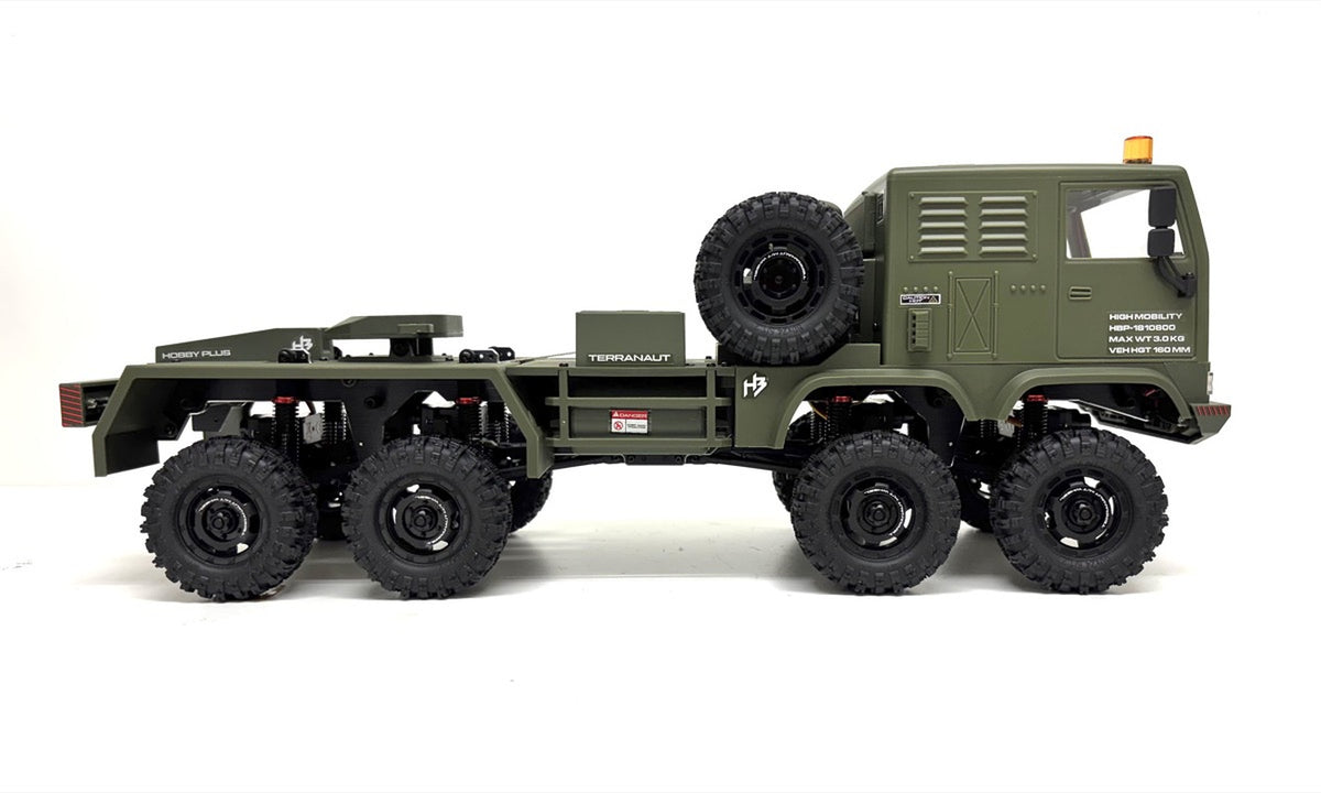 Hobby Plus CR-18P Terranaut 8X8 AWS 1:18 RTR Off-Road RC Crawler Car Green