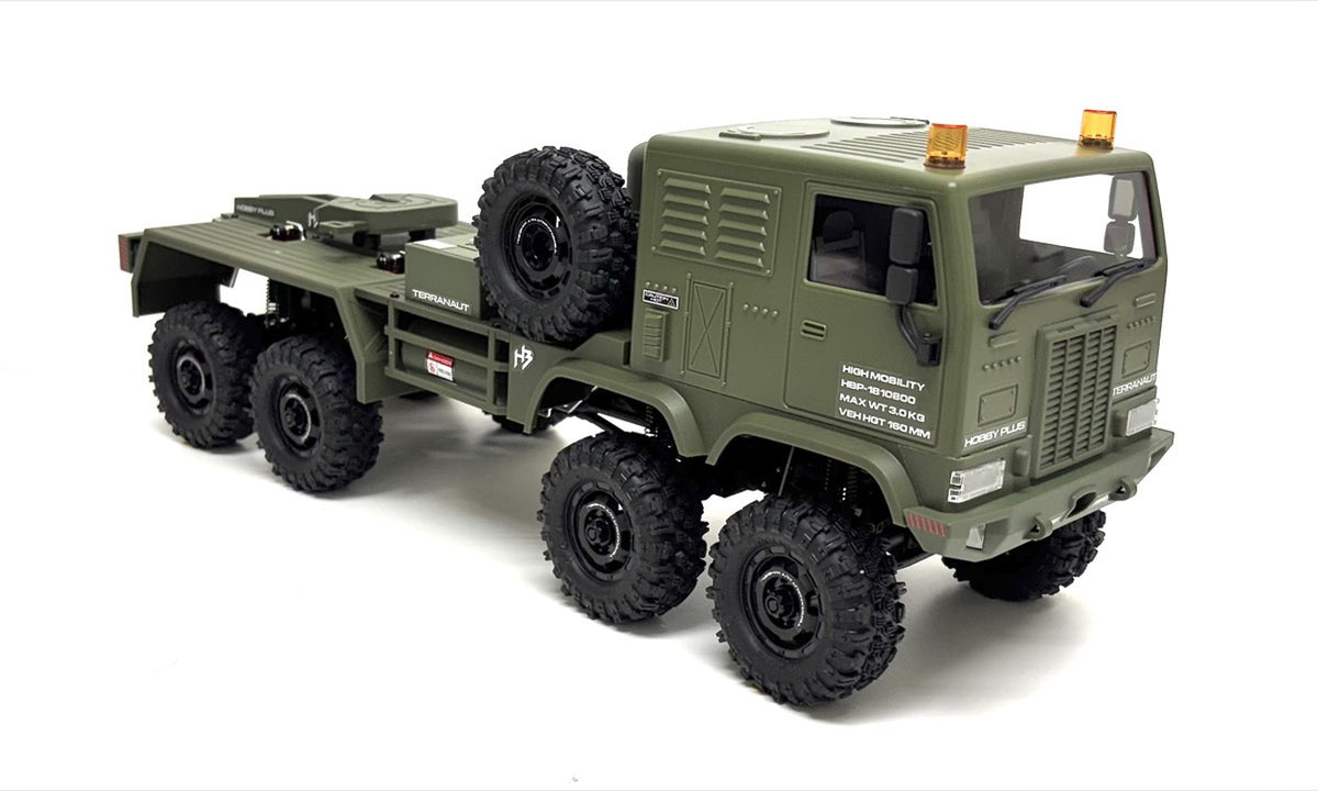 Hobby Plus CR-18P Terranaut 8X8 AWS 1:18 RTR Off-Road RC Crawler Car Green