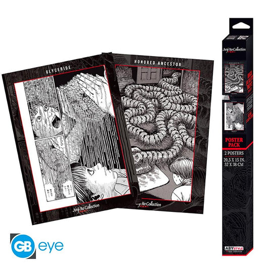JUNJI ITO - 2x Chibi Posters Artworks (52x38) ABYDCO678
