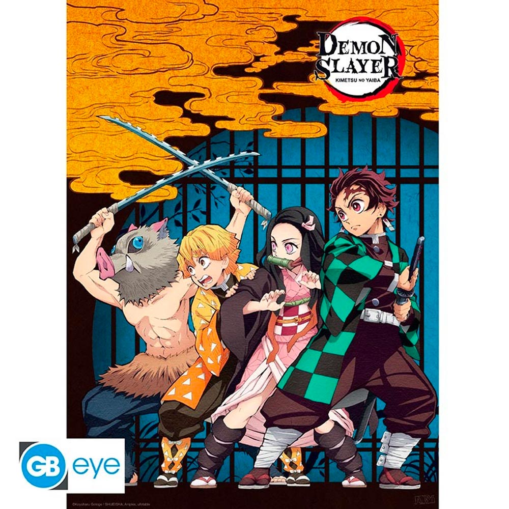 DEMON SLAYER - 2x Chibi Posters - Group & Duo (52x38)  ABYDCO753