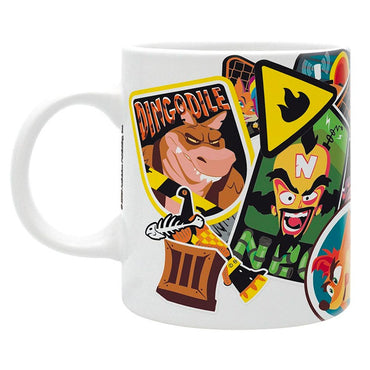 CRASH BANDICOOT - Mug - 320 ml - Sticker Crash  ABYMUG858
