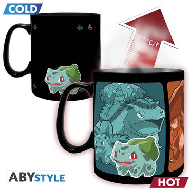 POKEMON - Kanto Starters Evolution Heat Change Mug - 460ml
