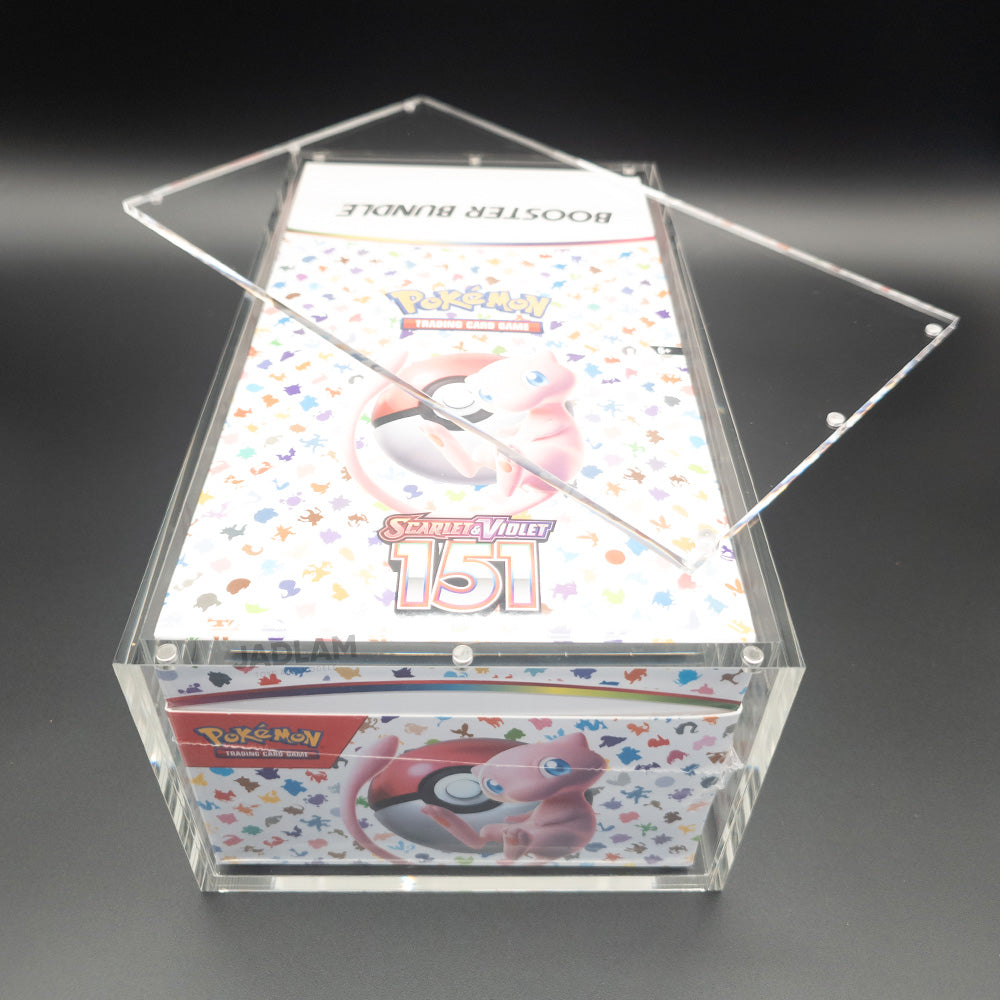 Pokemon Booster Bundle Case Premium Magnetic Acrylic Case Protector - X3