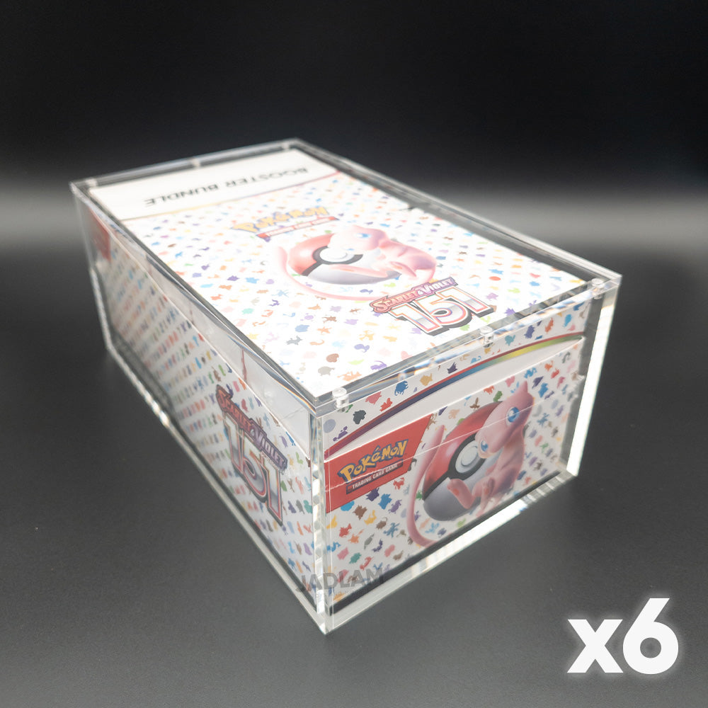 Pokemon Booster Bundle Case Premium Magnetic Acrylic Case Protector - X6