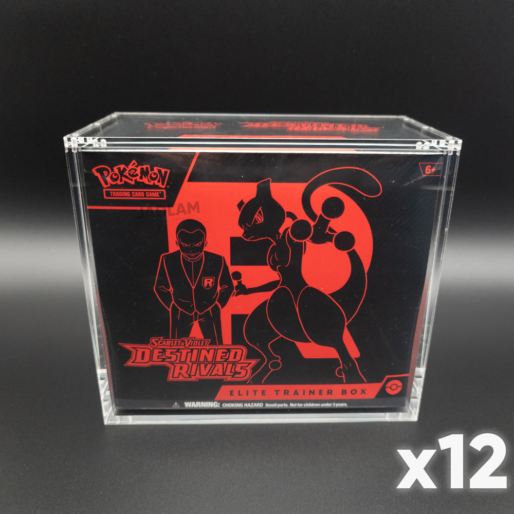 Pokemon Elite Trainer Box ETB Premium Acrylic Magnetic Case Protector - X12