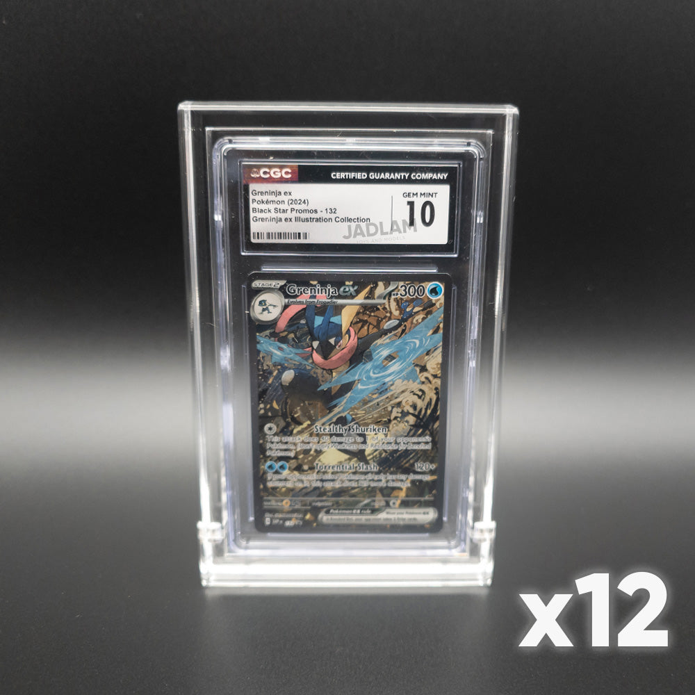 PSA Slab Graded Card Premium Magnetic Acrylic Case Protector - X12