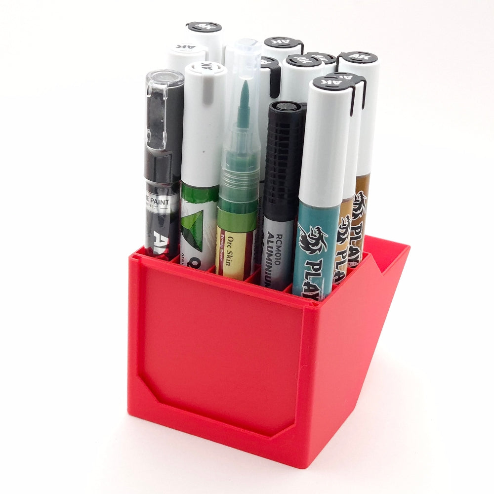 Jadlam 3D Paint Marker Holder Workbench Organiser Storage Rack for 15 Markers