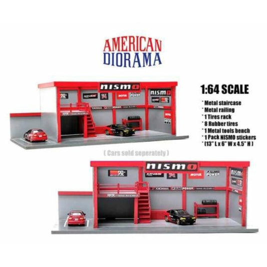 American Diorama 76530 NISMO Garage Workshop 1:64 Diorama
