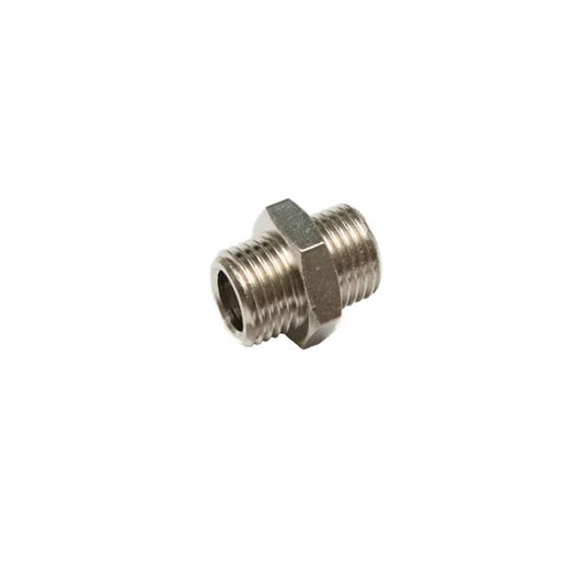 Airbrush Compressor Hose Adaptor: 1/4 BSP Male to 1/4 BSP Male
