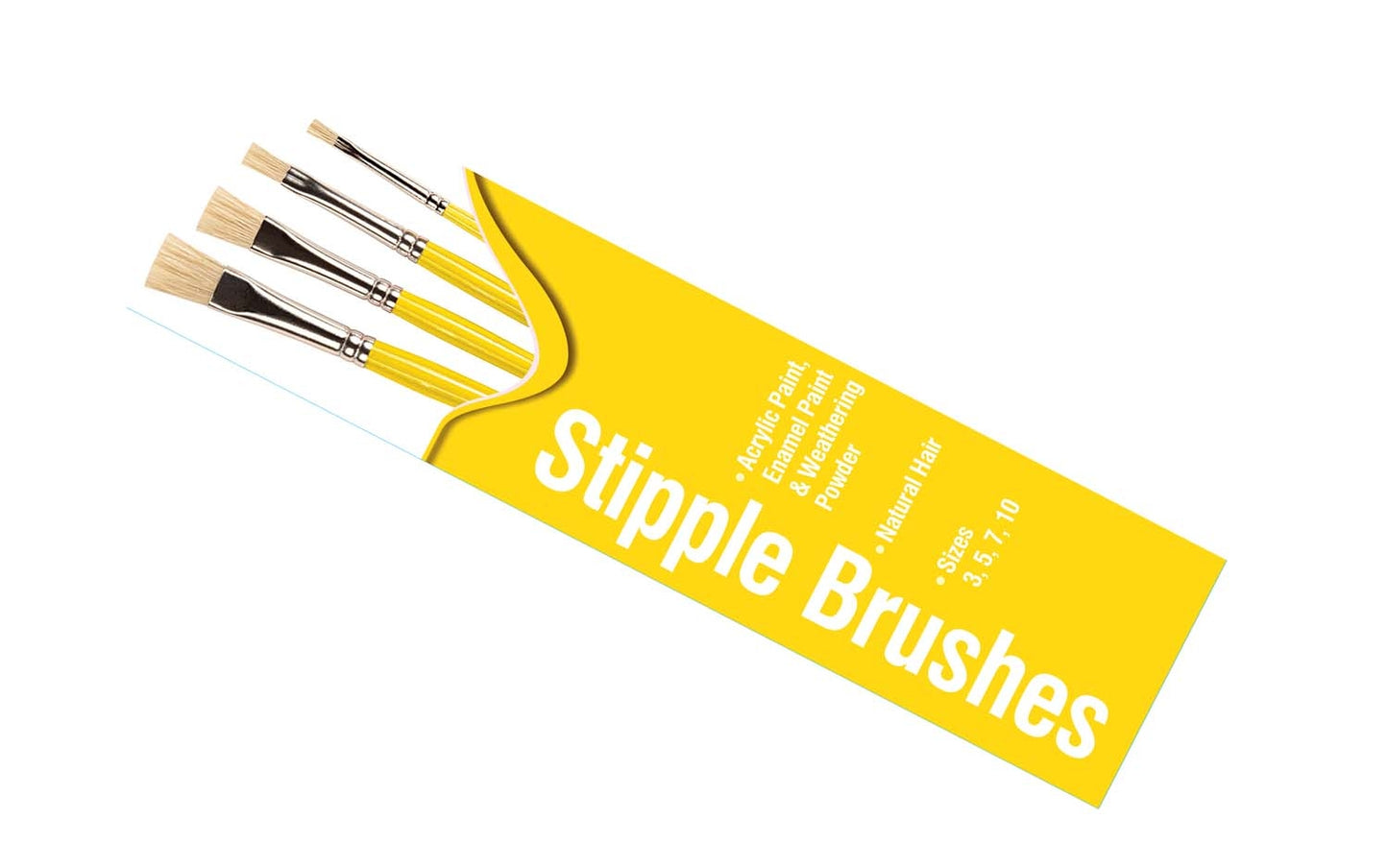 Humbrol AG4306 Brush Pack - Stipple 3, 5, 7, 10 Model Kit Tool