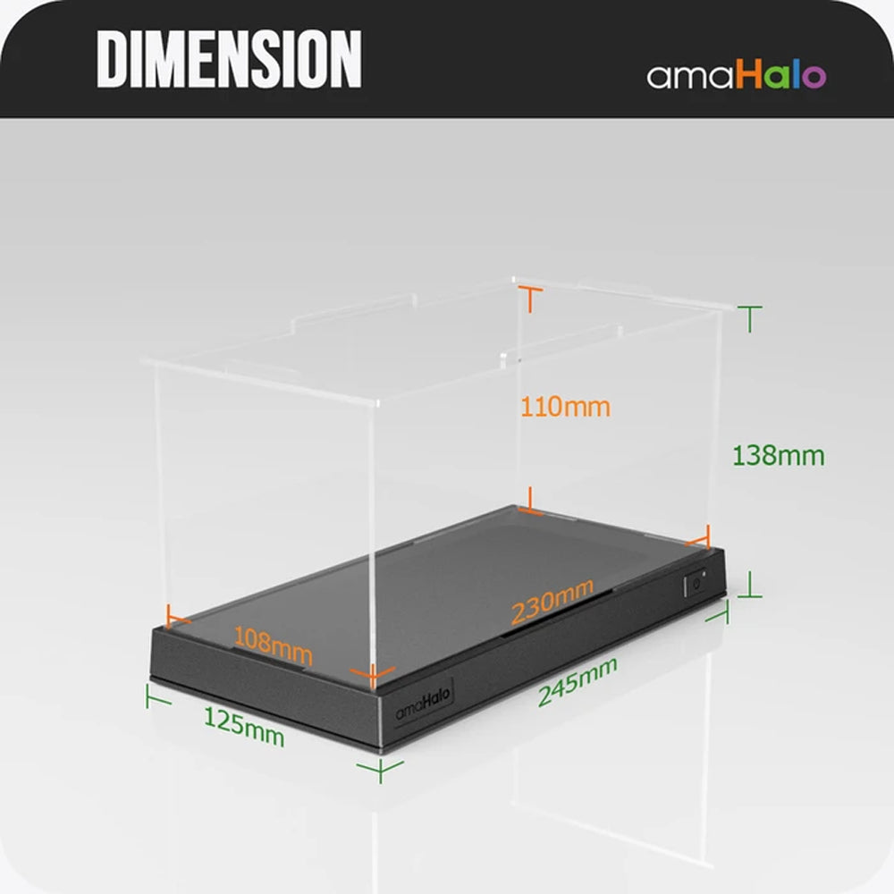 amaHalo CA-101 Inductive Display Case w/LED Lighting for 1:24 Cars