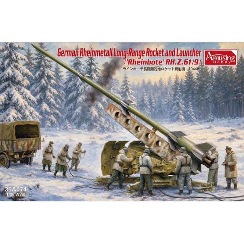 Amusing Hobby 35A074 Rheinbote RH.Z.61/9 Long-Range Rocket 1:35 Model Kit