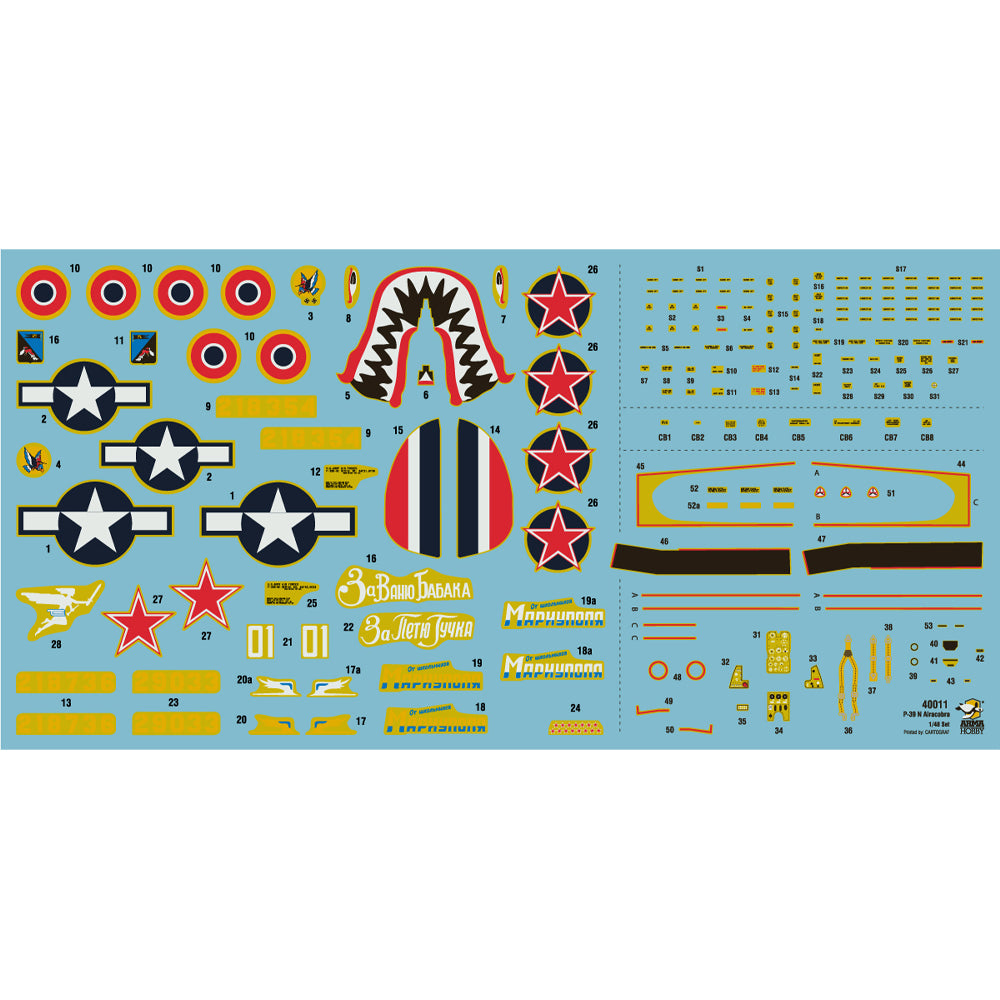Arma Hobby 40011 P-39 N Airacobra 1:48 Model Kit