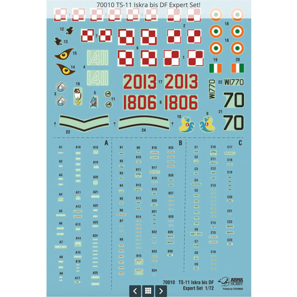 Arma Hobby 70010 TS-11 Iskra bis DF Expert Set 1:72 Model Kit