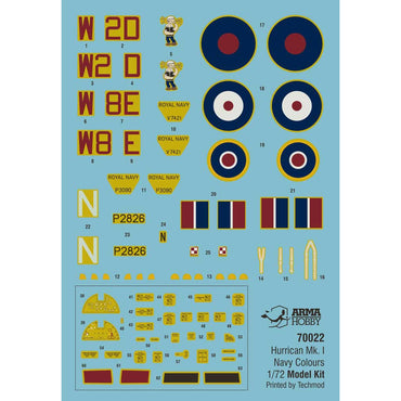 Arma Hobby 70022 Hawker Hurricane Mk.I Royal Navy 1:72 Model Kit