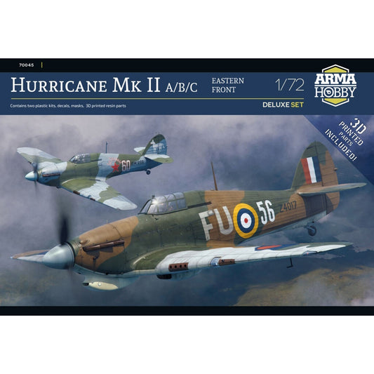Arma Hobby 70045 Hawker Hurricane Mk.IIA/B/C Eastern Front Deluxe 1:72 Model Kit